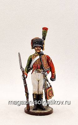 Миниатюра из олова Гвардейский конный егерь. Франция, 1800-15 гг., Студия Большой полк (ИЛ0593.12.03.54) (ИЛ0593.12.03.54)