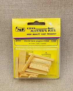 3111 V-55A-Soviet Tank Engine T-55A, T-55C, T-55AM2 (1/35) Czech Master Kits (QM-189) (QM-189)