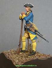 Сборная фигура из металла Мушкетер пехотного полка, Швеция 1708- гг, Chronos miniatures - фото