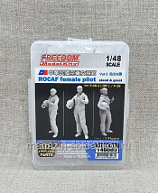 3D печать 148003 ROCAF female pilot for F-CK-1 /F-16 x1 PCS 1/48 Freedom Models - фото