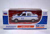 Масштабная модель в сборе и окраске Lada 2110 инерционная, 1:43 - фото