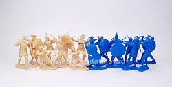 Солдатики из пластика Война в Трое (War at Troy infantry) цвет: синий, бежевый, 1:32, LOD Enterprises (LOD001) (LOD001)