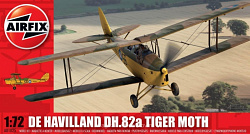 Сборная модель из пластика Самолет DH Tiger Moth Military (1:72) Airfix (1025 А) (1025 А)