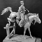 Сборная миниатюра из смолы Донской казак (3 вар. голов, 3 вар. правой руки), 1812-15 , 54 мм, Chronos miniatures