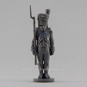 Сборная миниатюра из смолы Сержант карабинерской роты, стоящий, Франция, 28 мм, Аванпост - фото
