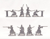 Солдатики из пластика Армия Ивана Грозного №3 (8 шт., серебристый) 1:32, Уфимский солдатик - фото