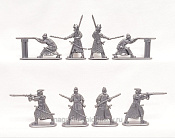 Солдатики из пластика Армия Ивана Грозного №3 (8 шт., серебристый) 1:32, Уфимский солдатик - фото