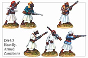 Фигурки из металла Тяжеловооружённые занзибарцы, 28 mm Foundry - фото