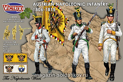 Сборные фигуры из пластика Австрийская Пехота 1806-1815 (56) Victrix (WG-VX-0014) (WG-VX-0014)