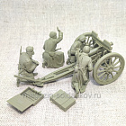 Солдатики из пластика Полковая пушка. РККА.Зима (1:32) Plastic Platoon (PP071) (PP071)