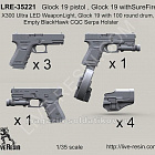 Аксессуары из смолы Пистолет Glock 19 различные варианты, 1:35, Live Resin
