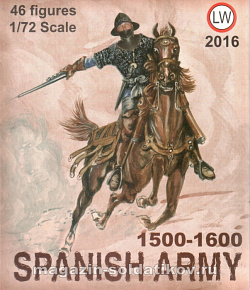 Солдатики из пластика LW 2016 Spanish Army 1500-1600, 1:72, LW