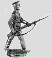 Миниатюра из олова Рядовой белой гвардии ВСЮР, 1920 г., 54 мм, Россия - фото
