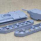 Советский тяжёлый штурмовой танк КВ-2 3D 1/56 3Д Корнукопия (552-022) (552-022)