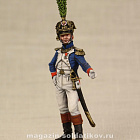 Миниатюра в росписи Офицер молодой гвардии Терольер 1812 г. 1:32 (МС0186.12.03.54) (МС0186.12.03.54)