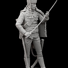Сборная миниатюра из смолы Рядовой гусарских полков и эскадронов 75 mm (1:24) Medieval Forge Miniatures (C-75-126) (C-75-126)