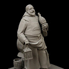 Сборная миниатюра из смолы Funny Monk, 75 mm (1:24) Medieval Forge Miniatures