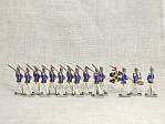 плоская миниатюра Прусская пехота 1870-1871 гг, Франко-Прусская война, 30 мм, Германия - фото