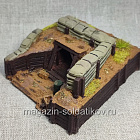Макет полевого штаба, в росписи 1/72 (530-123) (530-123)