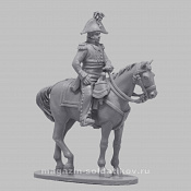 Сборная миниатюра из смолы Конный штаб-офицер 1808-1812 гг, 28 мм, Аванпост - фото