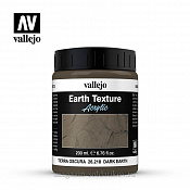 DARK EARTH 200ml (Имитация рельефа - темная земля) Vallejo - фото