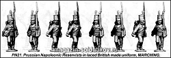 Фигурки из металла Резервисты 1813-15 в униформе британского образца (28 мм) Foundry (PN 21) (PN 21)