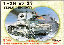 Сборная модель из пластика Танк Т-26, версия 1937 года, 1:35, Mirage Hobby