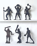 Солдатик из пластика 602-243 Пещерные люди Н 6 шт ДЗИ 15 см (цвет варьируется) - фото