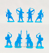 Солдатики из пластика Янычары - усиление (8 шт., голубой) 1:32, Уфимский солдатик - фото