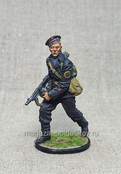 Краснофлотец с п-п Томпсон. Сев. флот, 1941-43 гг. СССР., 54мм, Красный фронт, 54 мм (КФ-020) (КФ-020)