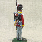 Миниатюра из олова Британский пехотинец 1815 г., 54 мм, Студия Большой полк (ИЛ1764.12.04.54) (ИЛ1764.12.04.54)