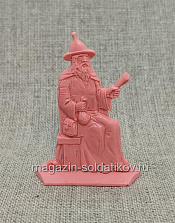 Солдатики из пластика Киевская Русь. Мирный житель. Купец Хаджим (розовый), Воины и битвы - фото