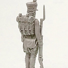 Сборная миниатюра из смолы Фузилер линейной пехоты в кивере. Франция, 1806-1812 гг, 28 мм, Аванпост