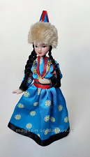 КНК011 Кукла в бурятском женском костюме №11