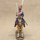 Миниатюра из олова Обер-офицер уланских полков 1812-14 годы., 54 мм, Студия Большой полк
