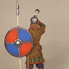 Миниатюра в росписи Викинг с рогом, 9-10 вв., 54 мм, Сибирский партизан.