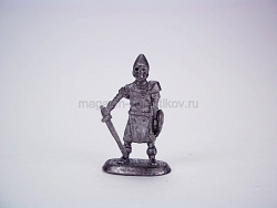 Солдатики из металла Воин мертвого легиона с мечом и щитом, Магазин Солдатики (Prince August)