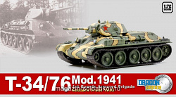 Масштабная модель в сборе и окраске Д Танк Т-34/76 MOD.1-я гвард.танк.бригада (1/72) Dragon (60473) (60473)