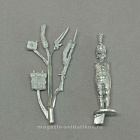 Сборная миниатюра из металла Гренадер в кивере (к ноге) Франция 1807-1812 гг, 28 мм, Аванпост