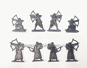 Солдатики из пластика Усиление, сарацины, стрелки (8 шт., антрацит) 1:32, Уфимский солдатик - фото