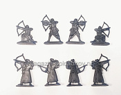 Солдатики из пластика Усиление, сарацины, стрелки (8 шт., антрацит) 1:32, Уфимский солдатик - фото