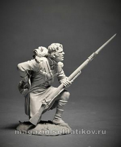 Сборная фигура из металла Рядовой №2 42-го Королевского полка «Черная стража» 54 мм, V.Danilov