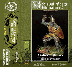 Сборная миниатюра из смолы Robert Bruce, King of Scotland 75 mm, 1:24 Medieval Forge Miniatures (C-75-025) (C-75-025)