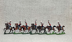 Солдатики из пластика в росписи Гвардейские казаки 1812 (сабли) - набор 7 шт., Звезда - фото