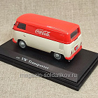 Volkswagen Transporter T1 1962 Coca-Cola красный/белый 1:43, MotorCity (Q307-138) (Q307-138)