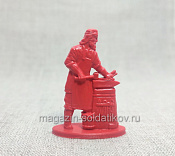Солдатики из пластика Киевская Русь. Мирный житель. Кузнец Бокша (красный), Воины и битвы - фото