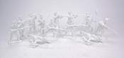 Солдатики из пластика Mexicans 2nd series 12 figures in 9 poses (white), 1:32 ClassicToySoldiers - фото