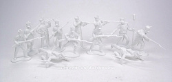 Солдатики из пластика Mexicans 2nd series 12 figures in 9 poses (white), 1:32 ClassicToySoldiers