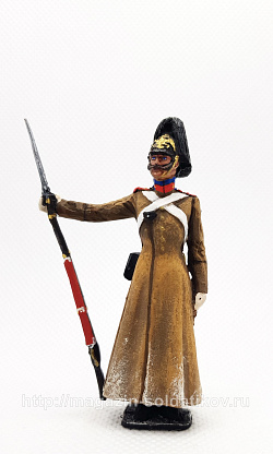 Миниатюра из олова Смена карула лейб-гвардии Измайловского полка, 1850 г., 54 мм, Студия Большой полк (БП0323.12.02.54) (БП0323.12.02.54)