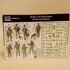 Сборные фигуры из пластика MB 35154 Современные американские пехотинцы (1/35) Master Box (Q445-177) (Q445-177)